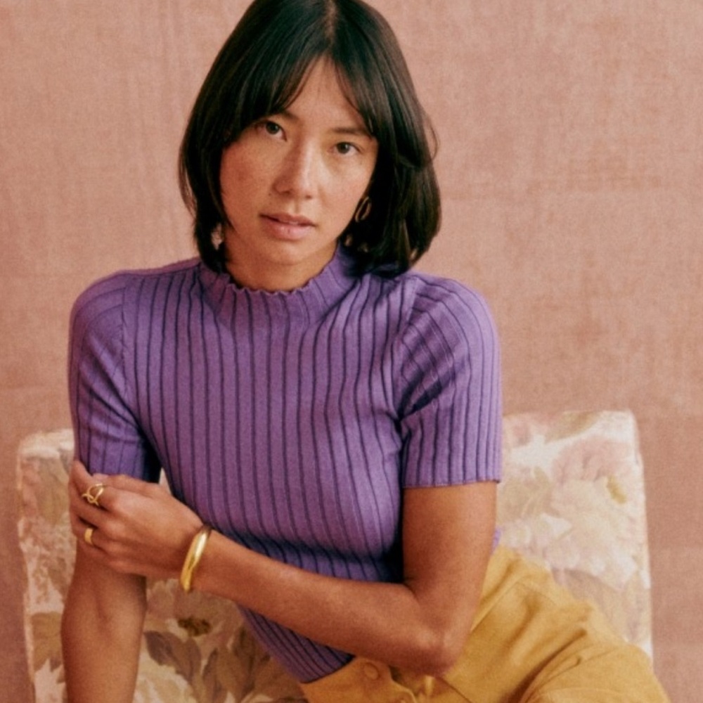 Sezane Edwin Jumper Amethyst - Size S